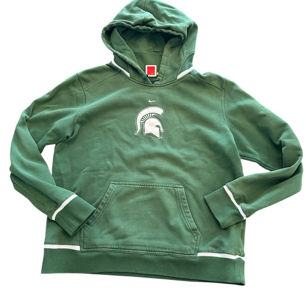 Y2K Nike Michigan State Green hoodie